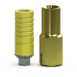 3.5mm Custom Cast Abutment, Hexed
