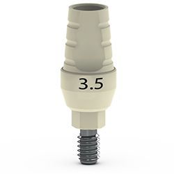 PEEK Scan Abutment, 3.5mm ( Only For Ti-base Hybrid Abutments)