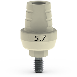 PEEK Scan Abutment, 5.7mm ( Only For Ti-base Hybrid Abutments)