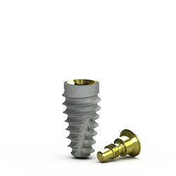 4.6mm x 9mm Tapered Pro Implant, Laser-Lok, RBT Agressive 