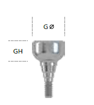"iSy® Esthomic® Healing cap, size M, Ø 5.9 mm, gingival height 6.0 mm, titanium alloy, sterile"