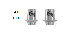 iSy® Titanium base CAD/CAM, Ø 4.5 mm, GH 0.8 mm, incl. iSy® Abutment screw and bonding aid