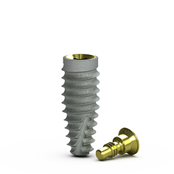 [BTA4212] 4.2mm x 12mm Tapered Pro Implant, Laser-Lok, RBT Agressive 