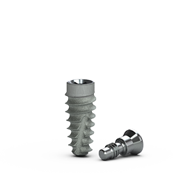 [BTA3809] 3.8 mm x 9mm Tapered Pro Implant, Laser-Lok, RBT Agressive 