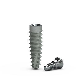 [BTR3812] 3.8mm x 12mm Tapered Pro Implant,  RBT Agressive  